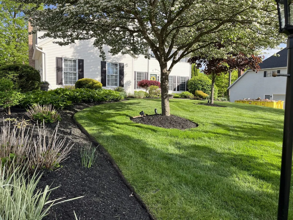 Brick home with refreshed landscaping